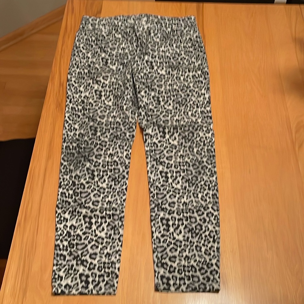 White House Black Market Animal Print Jeans